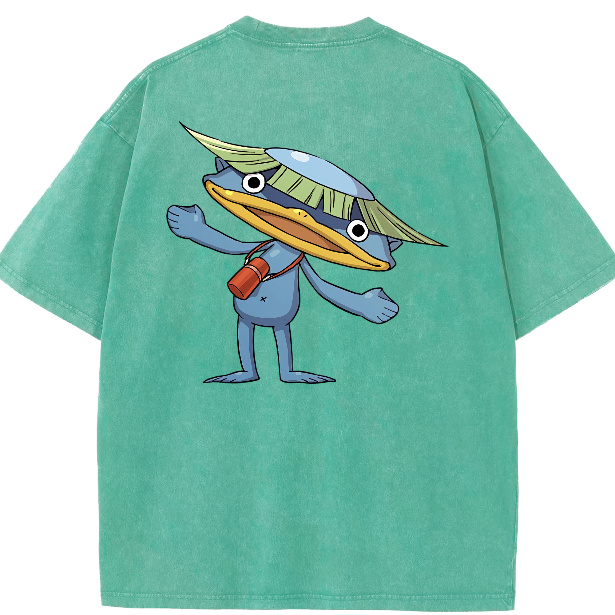 （画像用） 妖怪ウォッチ Yo-kai Watch 綿100% ヴィンテージ風 半袖Tシャツ（背面プリント）